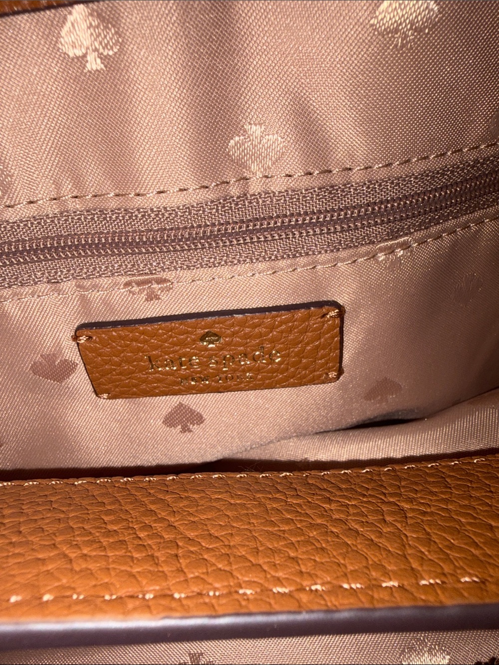 kate spade Rust Pebbled Leather Shoulder Bag - Picture 7 of 12
